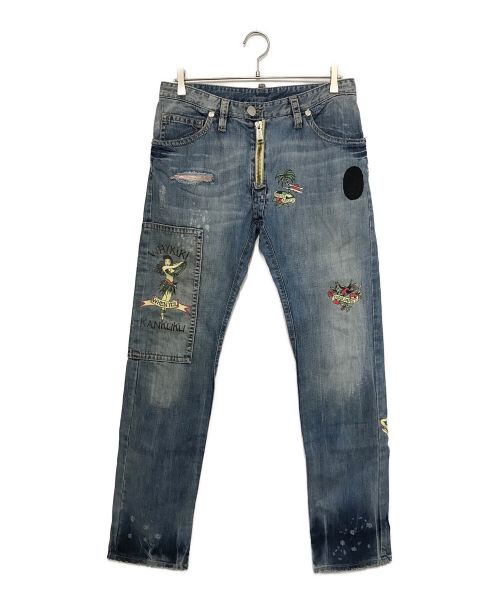 【中古・古着通販】DSQUARED2 (ディースクエアード) ワイキキデニムパンツ インディゴ サイズ:46｜ブランド・古着通販  トレファク公式【TREFAC FASHION】スマホサイト