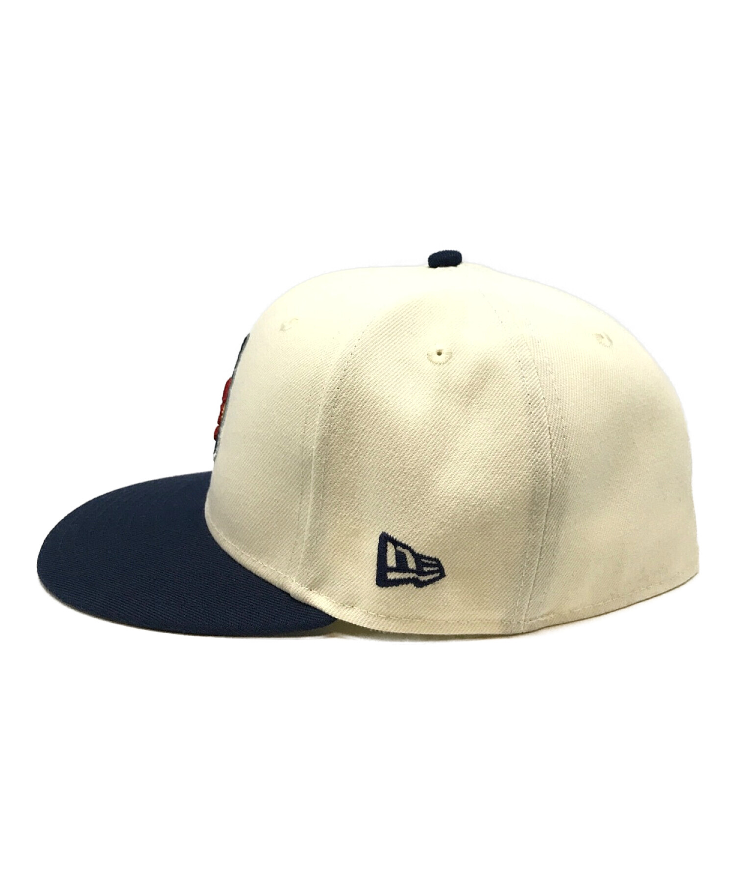 中古・古着通販】New Era (ニューエラ) キャップ アイボリー×ネイビー