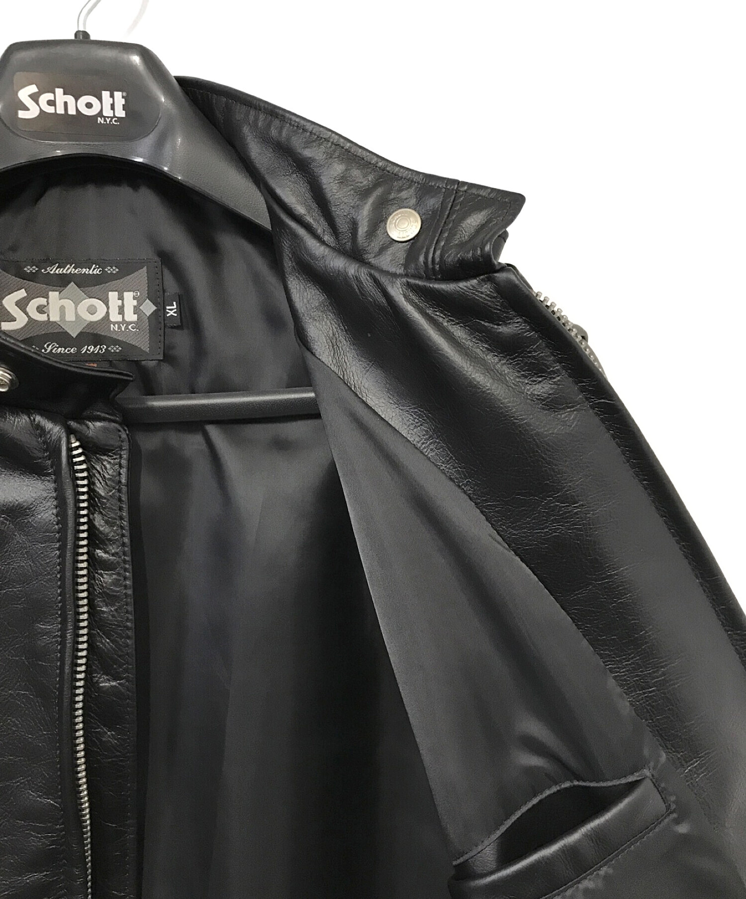 中古・古着通販】Schott (ショット) シングルライダースジャケット