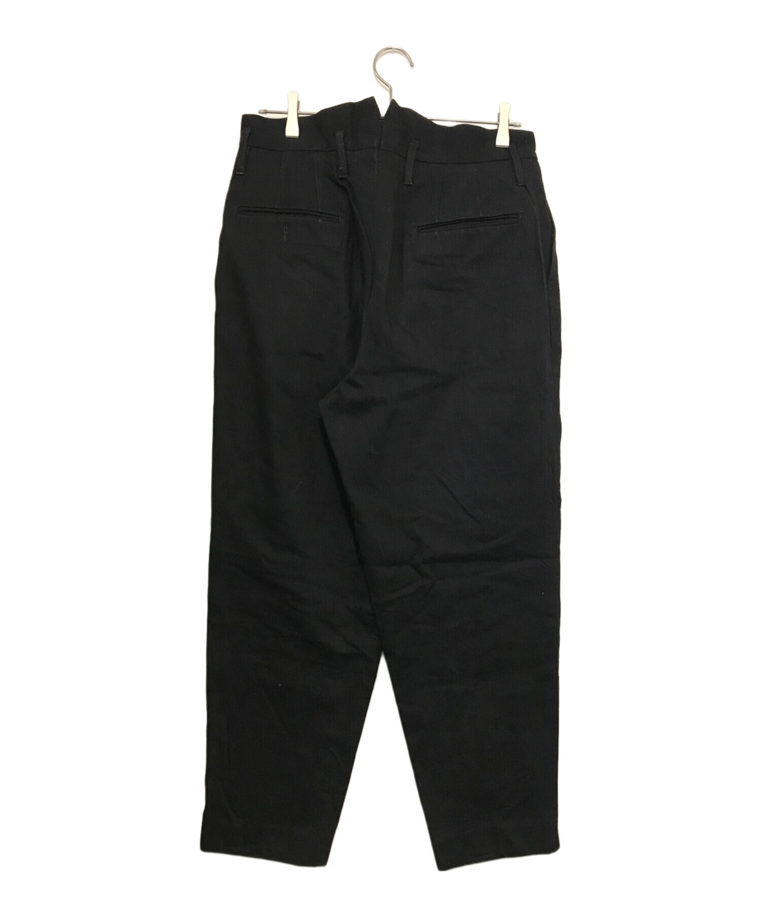 中古・古着通販】Essay (エッセイ) 3 TUCKED SLACKS ブラック サイズ:3｜ブランド・古着通販 トレファク公式【TREFAC  FASHION】スマホサイト