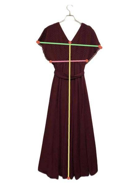 中古・古着通販】Her lip to (ハーリップトゥ) Bon Voyage Belted Long Dress ボルドー  サイズ:Ｍ｜ブランド・古着通販 トレファク公式【TREFAC FASHION】スマホサイト