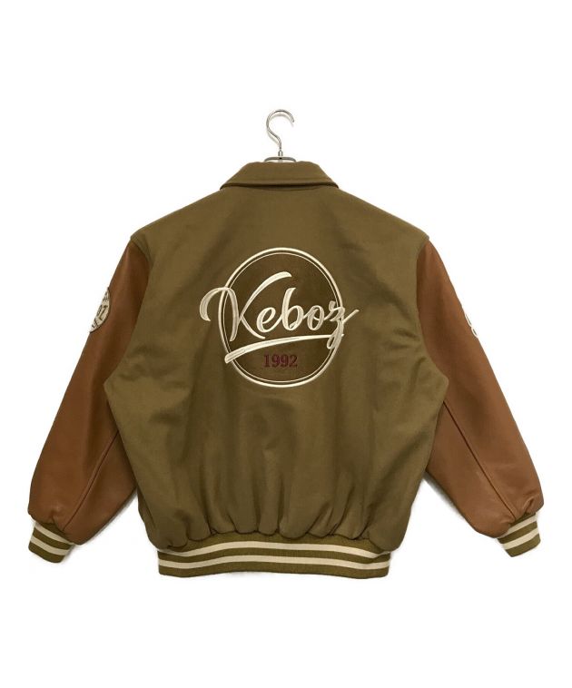 中古・古着通販】KEBOZ (ケボズ) MELTON & LEATHER VARSITY JACKET キャメル サイズ:Ⅼ｜ブランド・古着通販  トレファク公式【TREFAC FASHION】スマホサイト