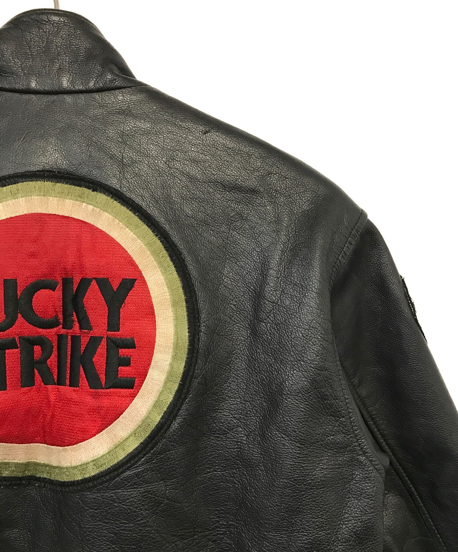 LUCKY STRIKE (ラッキーストライク) レザージャケット ブラック サイズ:Ⅼ