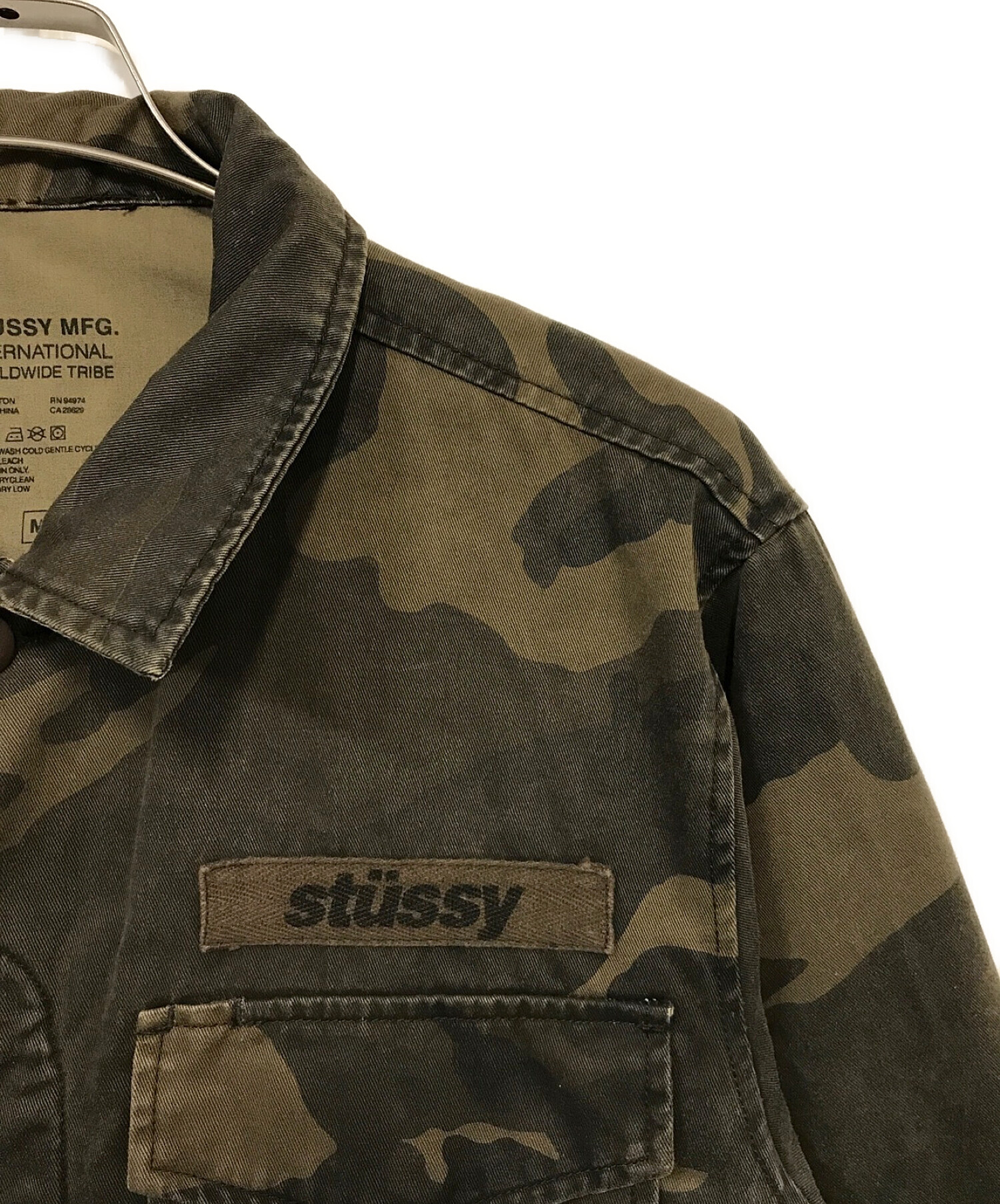 中古・古着通販】stussy (ステューシー) ミリタリージャケット カーキ