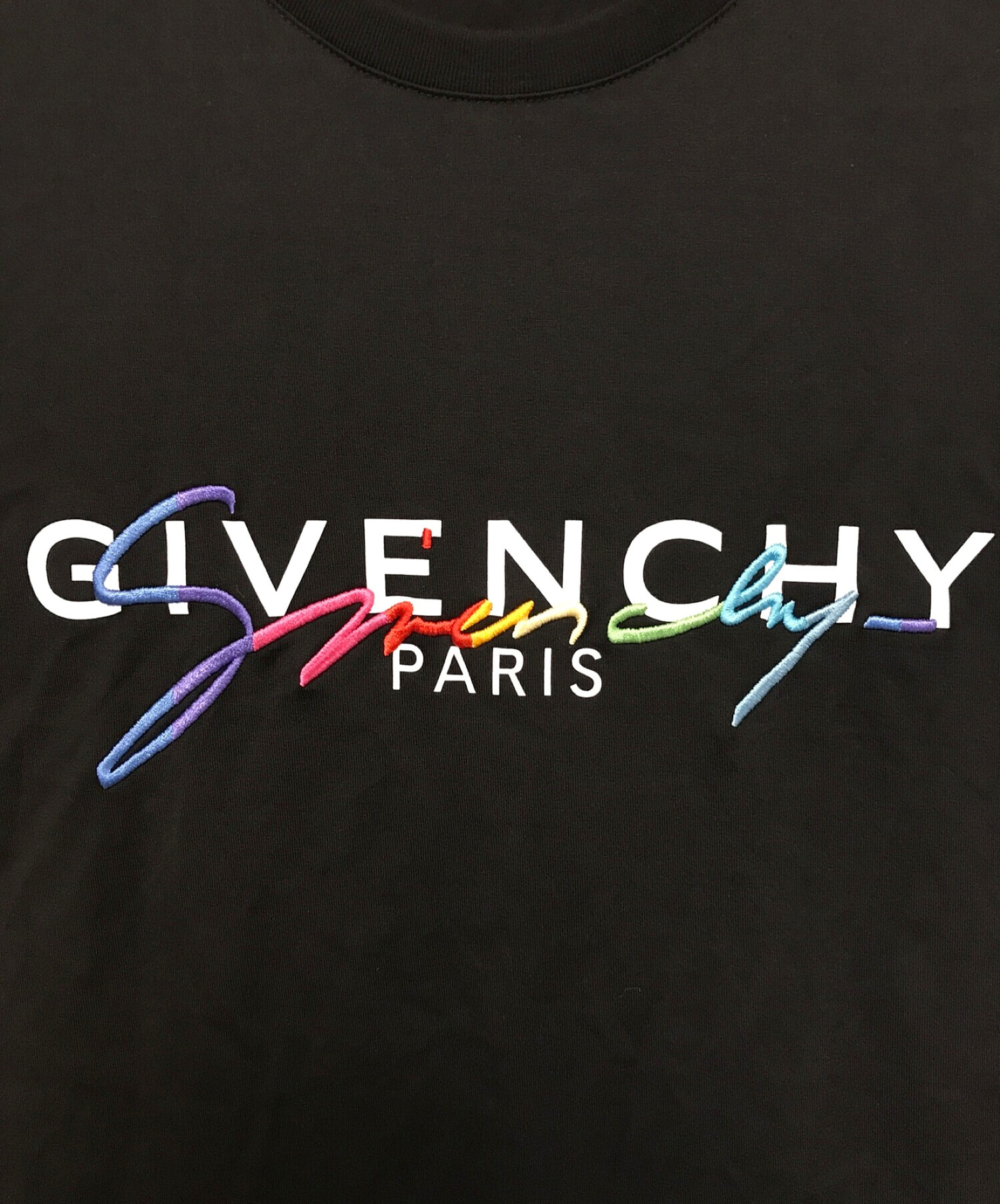 中古・古着通販】GIVENCHY (ジバンシィ) シグネチャーロゴクルーネックTシャツ ブラック サイズ:Ⅼ｜ブランド・古着通販  トレファク公式【TREFAC FASHION】スマホサイト