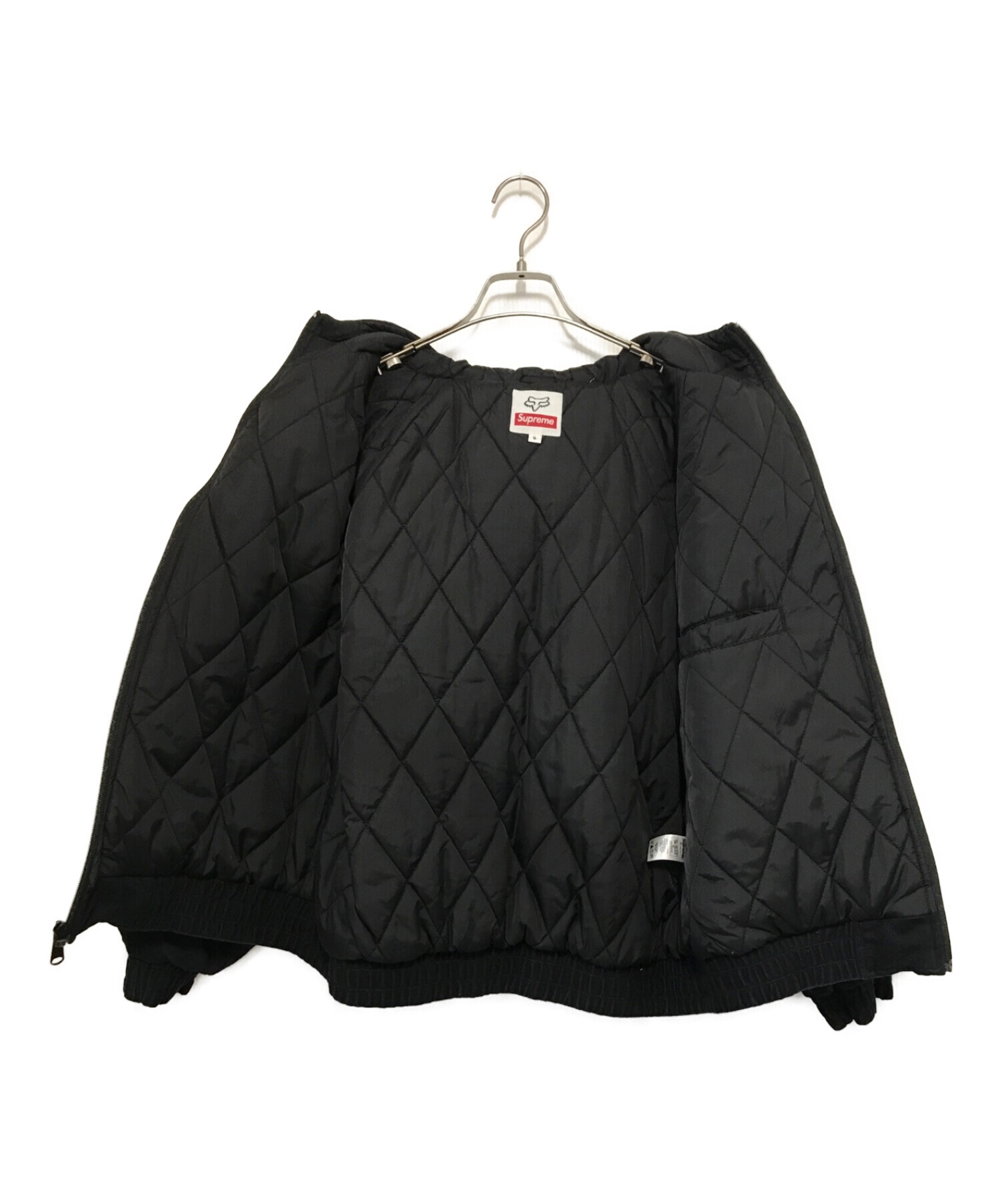 SUPREME (シュプリーム) HONDA (ホンダ) Fox Racing Puffy Zip Up Jacket ブラック サイズ:Ｓ