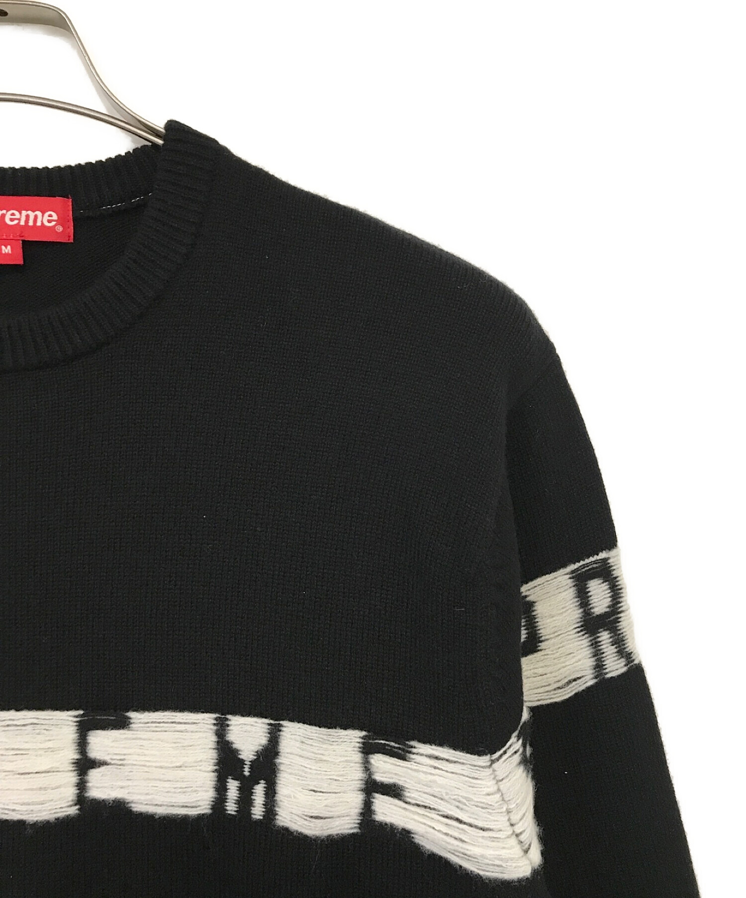 SUPREME (シュプリーム) Inside Out Logo Sweater / インサイド アウト ロゴ セーター ブラック サイズ:M