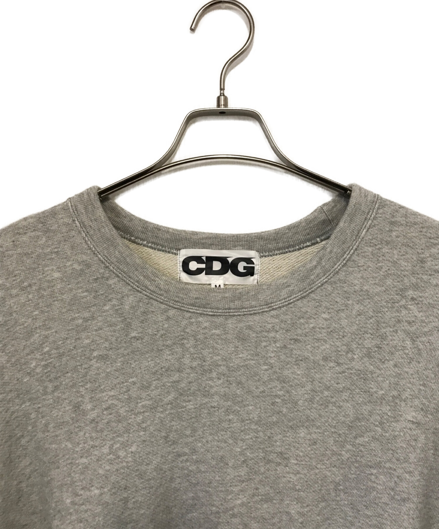 CDG (シーディージー) バックロゴプリントスウェット グレー サイズ:SIZE　M