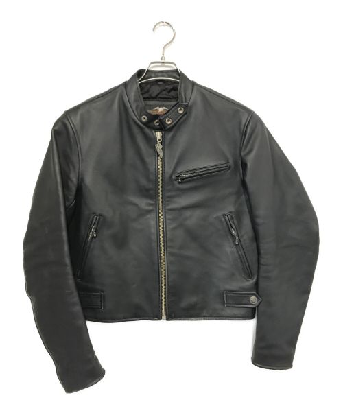 中古・古着通販】HARLEY-DAVIDSON (ハーレーダビッドソン) レザーシングルライダースジャケット ブラック サイズ:Ｍ｜ブランド・古着通販  トレファク公式【TREFAC FASHION】スマホサイト