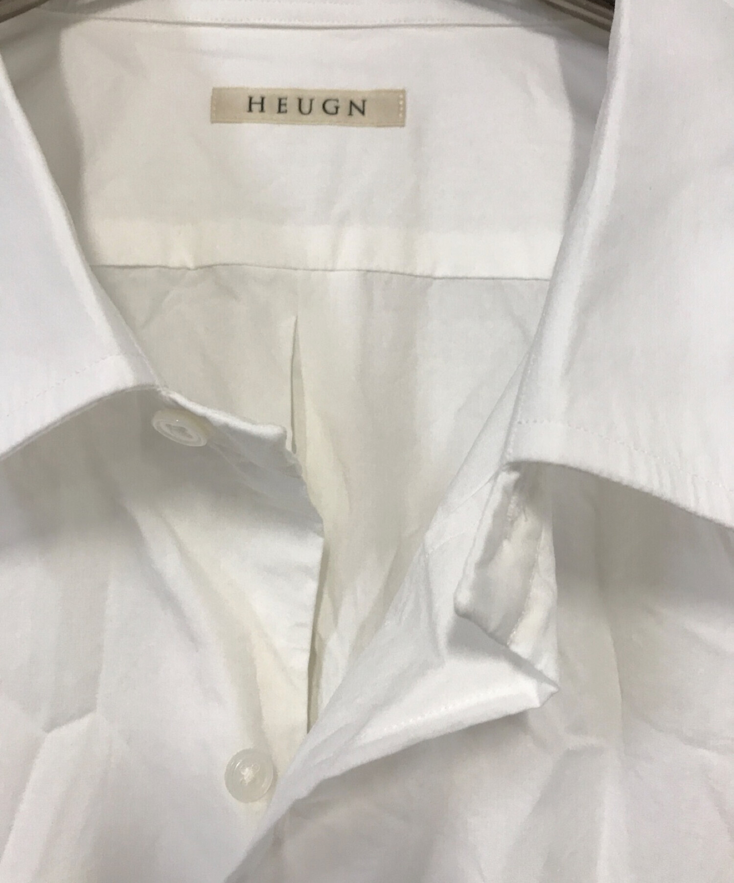 HEUGN (ユーゲン) アランレギュラーカラーシャツ ホワイト サイズ:６