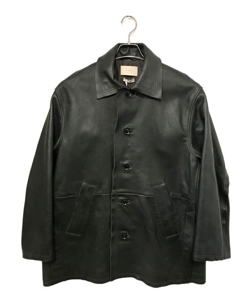 【中古・古着通販】YOKE (ヨーク) Cut-Off Leather Car Coat ディープグリーン サイズ:1｜ブランド・古着通販  トレファク公式【TREFAC FASHION】スマホサイト