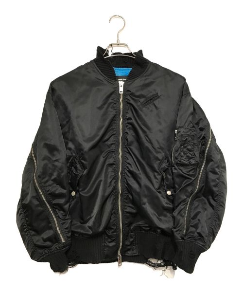 【中古・古着通販】DIESEL (ディーゼル) KRISTA BRAVES MA-1ジャケット ブラック サイズ:XS｜ブランド・古着通販  トレファク公式【TREFAC FASHION】スマホサイト