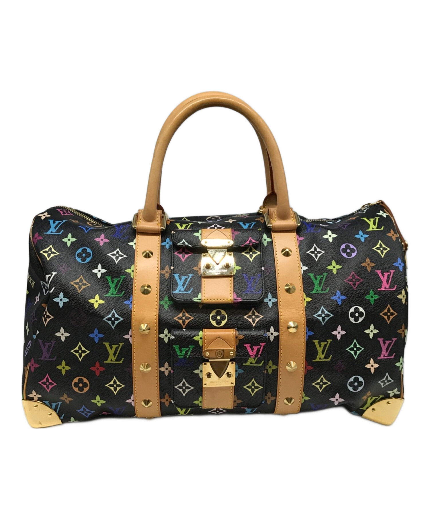 中古・古着通販】LOUIS VUITTON (ルイ ヴィトン) キーポル45 トラベルバッグ ブラック｜ブランド・古着通販  トレファク公式【TREFAC FASHION】スマホサイト