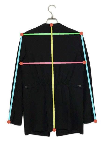 中古・古着通販】theory (セオリー) Admiral Crepe Waist Tab JKT ブラック｜ブランド・古着通販  トレファク公式【TREFAC FASHION】スマホサイト