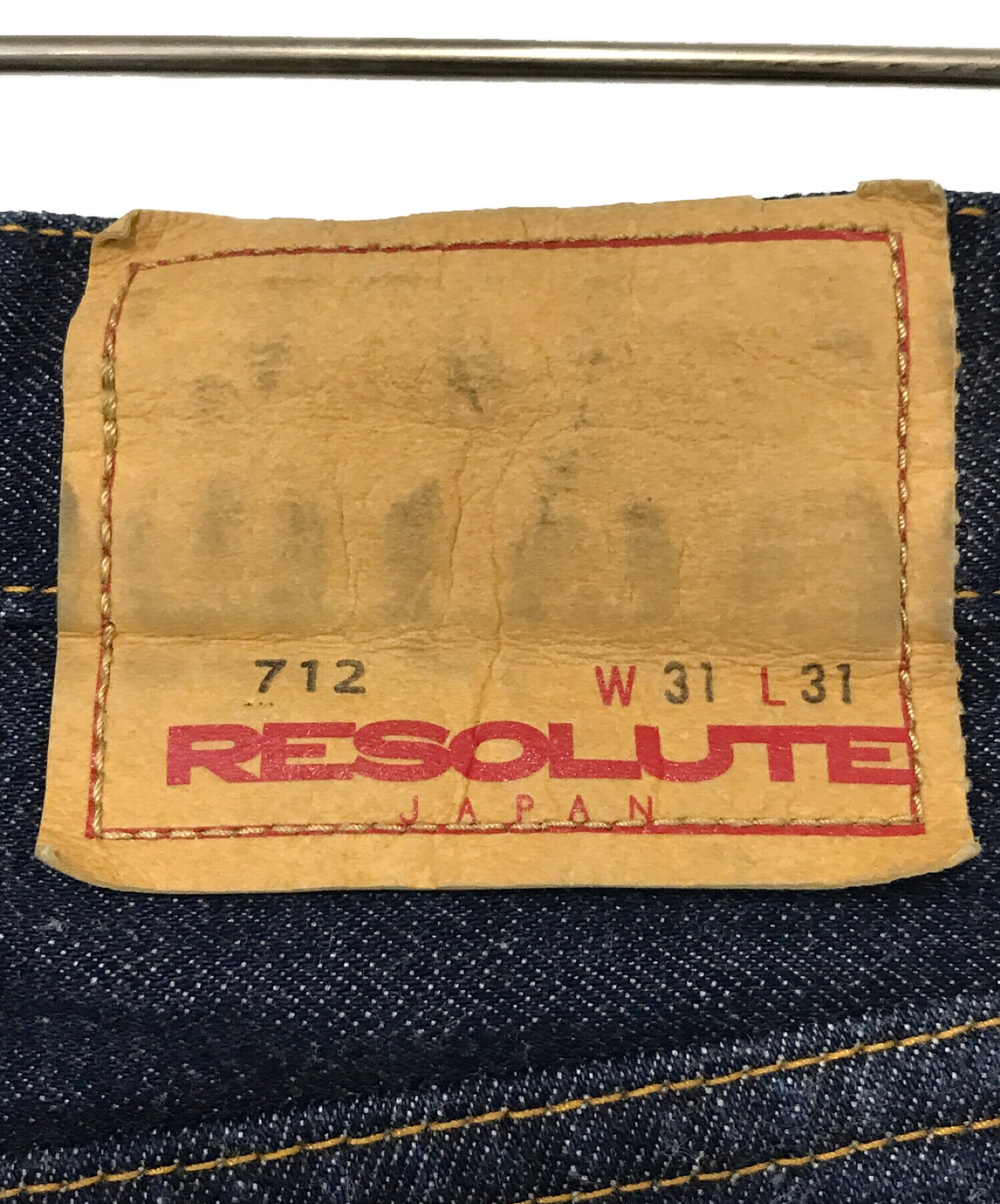 中古・古着通販】RESOLUTE (リゾルト) デニムパンツ インディゴ サイズ:W31 L31｜ブランド・古着通販 トレファク公式【TREFAC  FASHION】スマホサイト