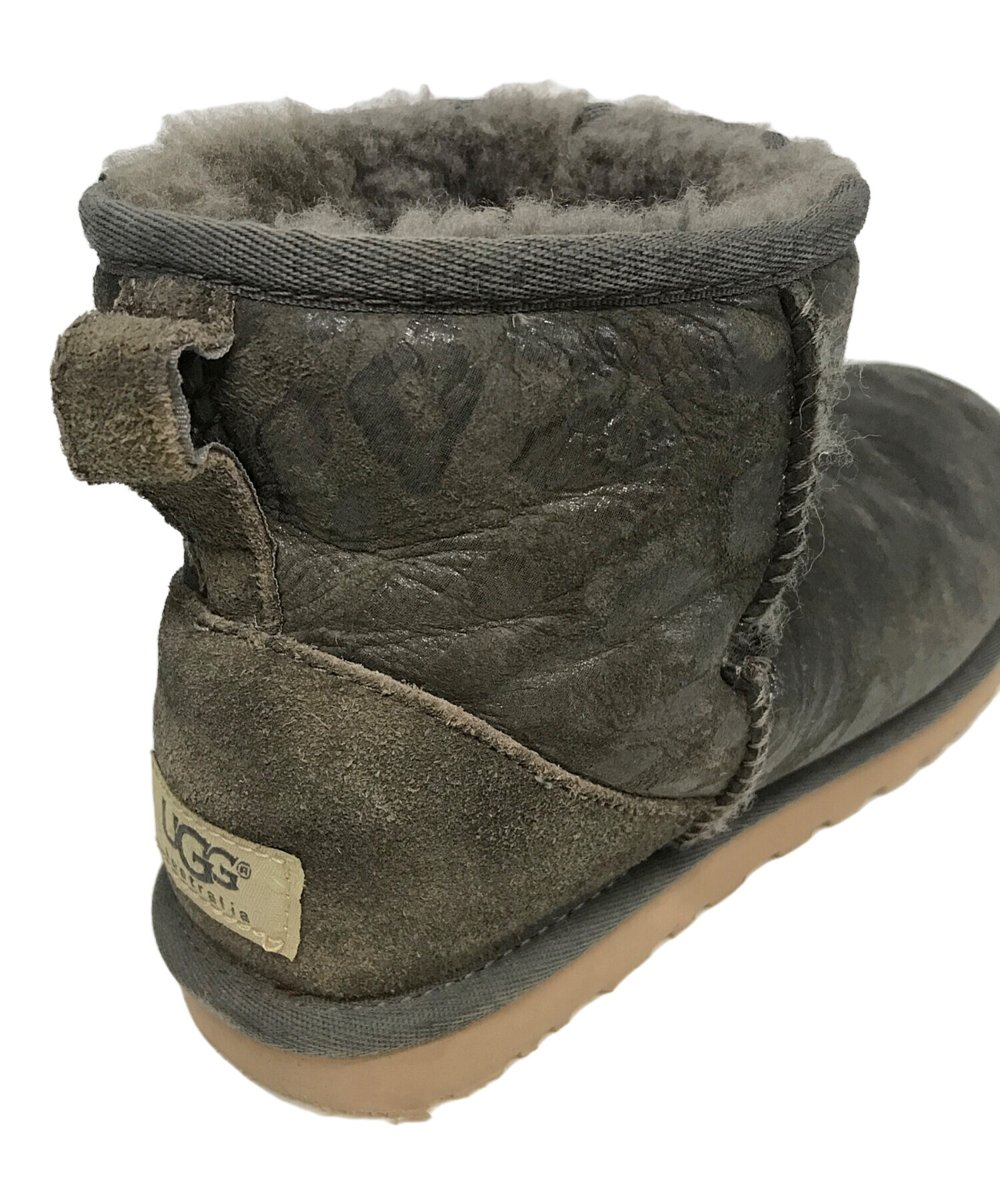 UGG (アグ) ムートンブーツ グレー サイズ:24cm