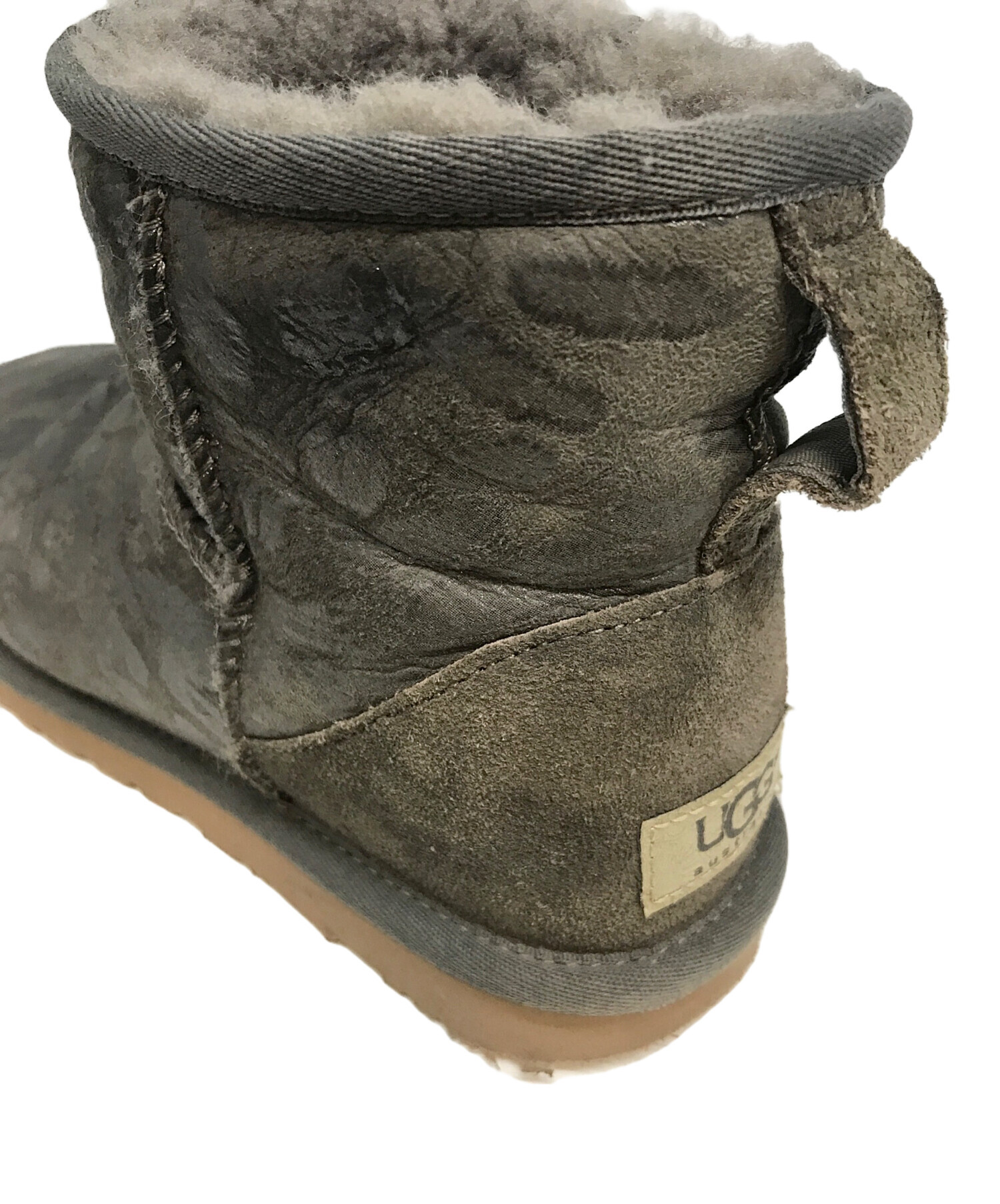 UGG (アグ) ムートンブーツ グレー サイズ:24cm