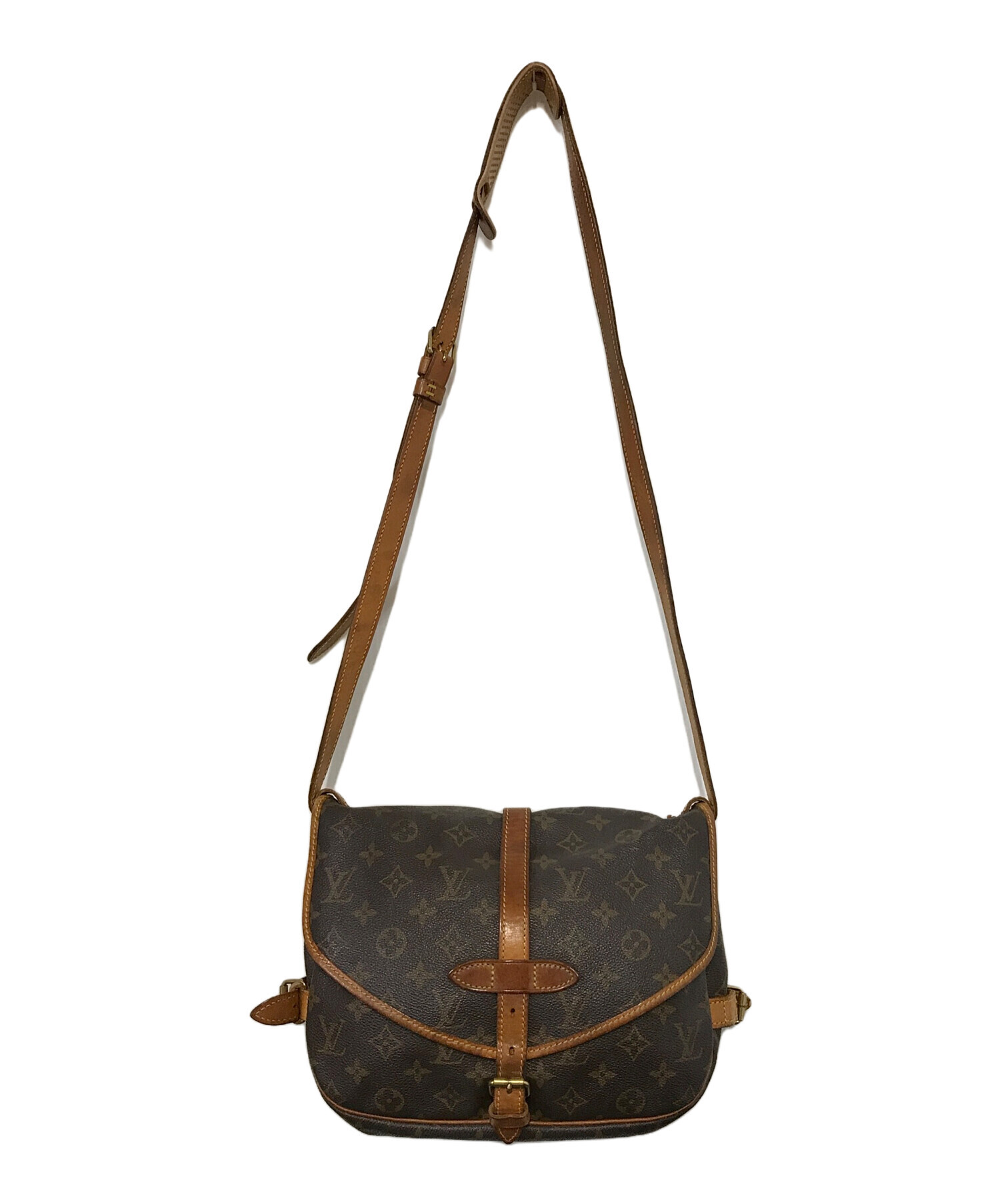 中古・古着通販】LOUIS VUITTON (ルイ ヴィトン) モノグラム ソミュール30 ショルダーバッグ ブラウン｜ブランド・古着通販  トレファク公式【TREFAC FASHION】スマホサイト