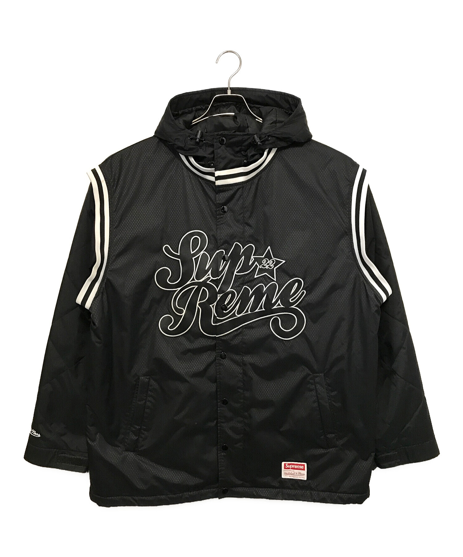 中古・古着通販】SUPREME (シュプリーム) MITCHELL & NESS (ミッチェルアンドネス) 22SS Quilted Sport  Jacket ブラック サイズ:XL｜ブランド・古着通販 トレファク公式【TREFAC FASHION】スマホサイト