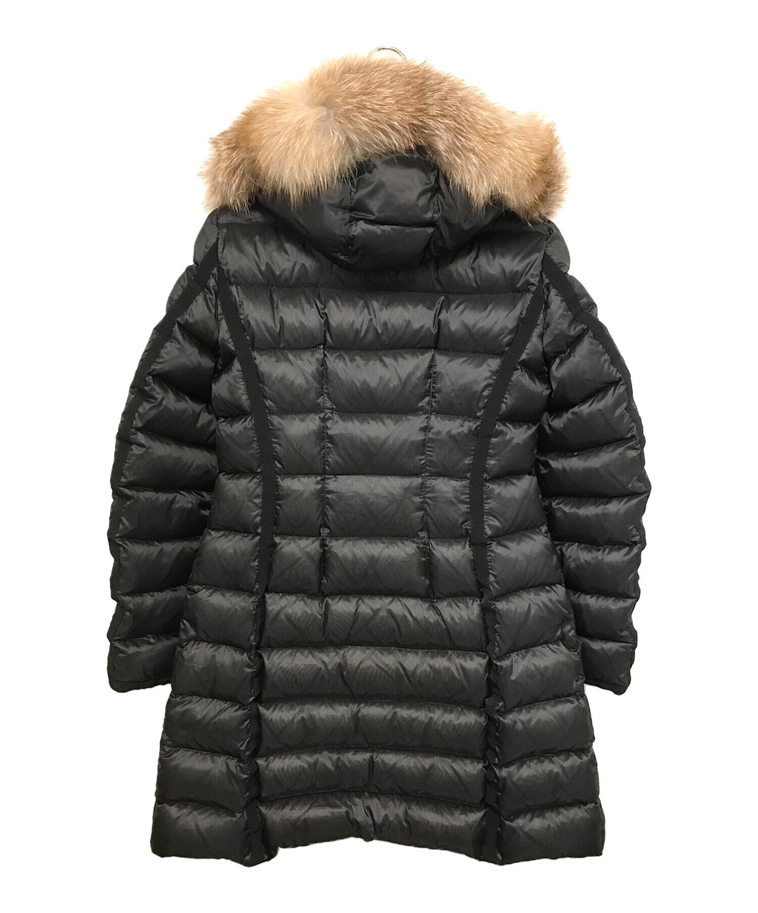 中古・古着通販】MONCLER (モンクレール) HERMIFUR GIUBBOTTOダウンコート ブラック サイズ:2｜ブランド・古着通販  トレファク公式【TREFAC FASHION】スマホサイト