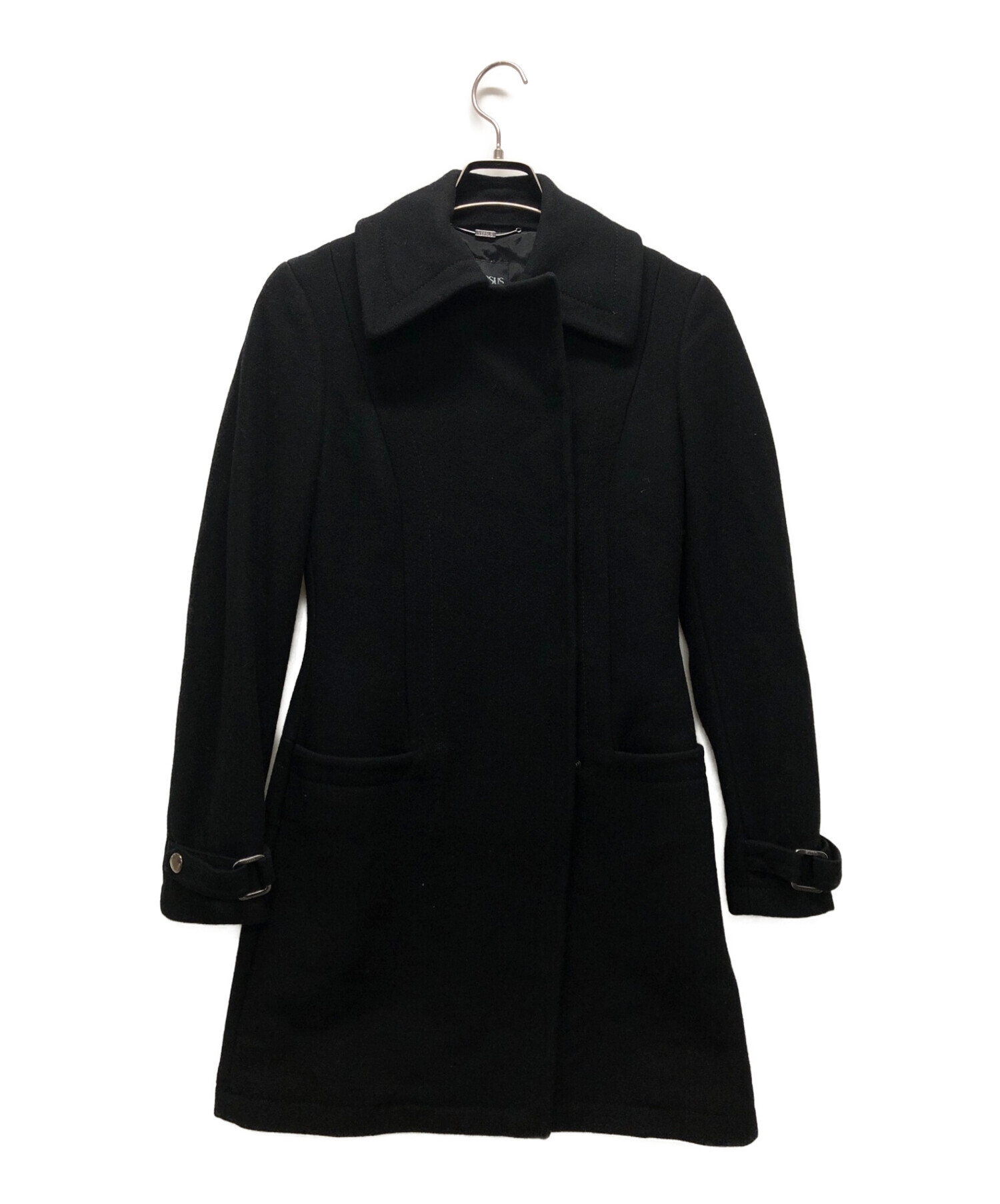 VERSACE (ヴェルサーチ) ウールコート ブラック サイズ:38