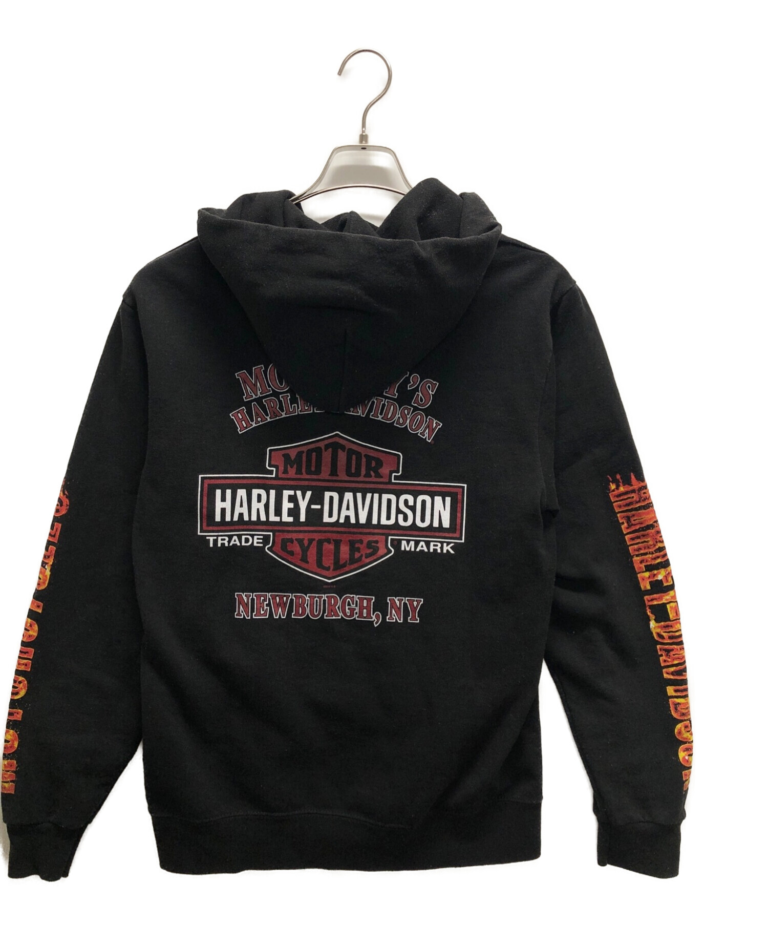 HARLEY-DAVIDSON (ハーレーダビッドソン) ジップパーカー ブラック サイズ:S