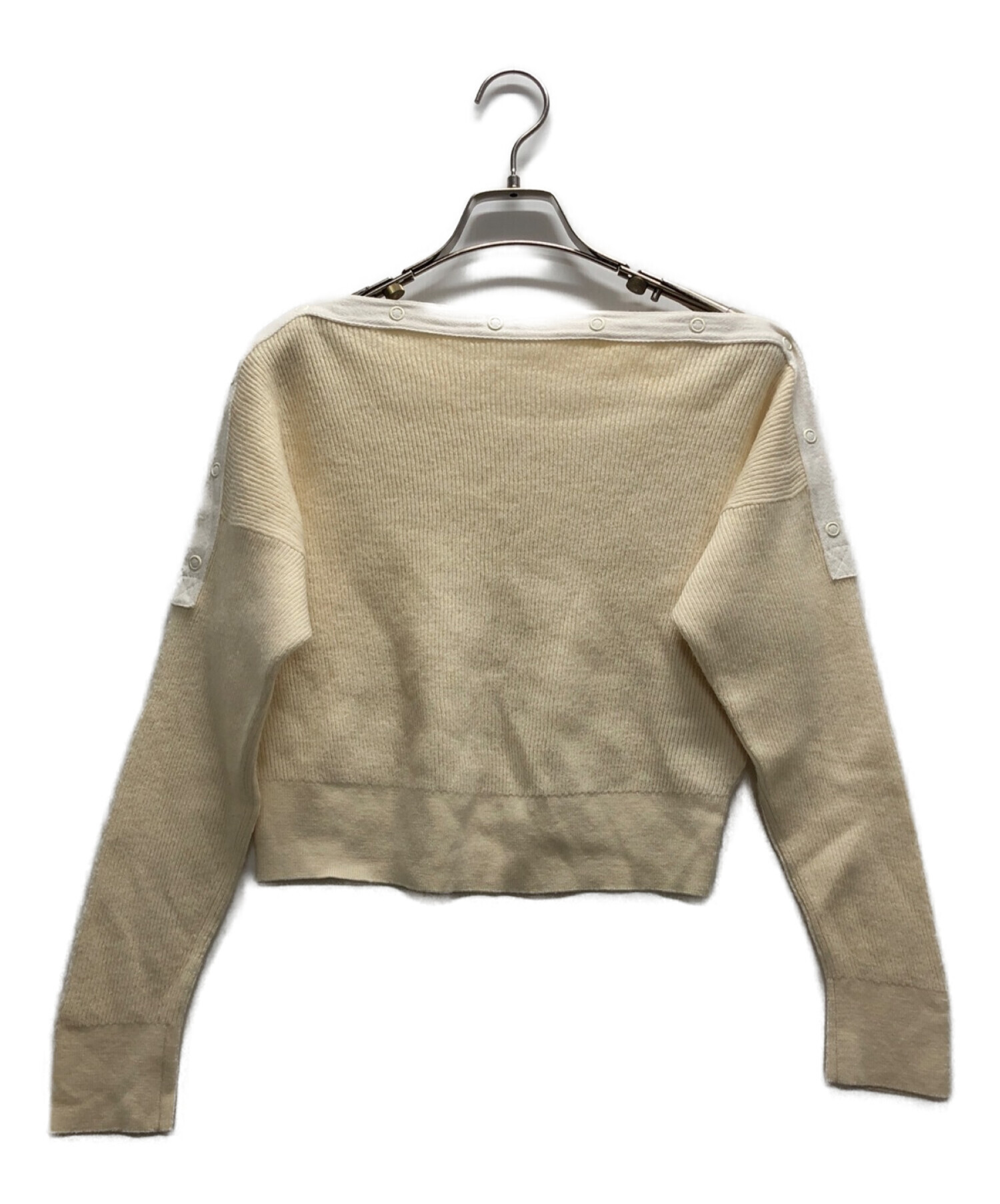 Alexander Wang Split Hem Engeneeried Rib Knit Sweater Grey