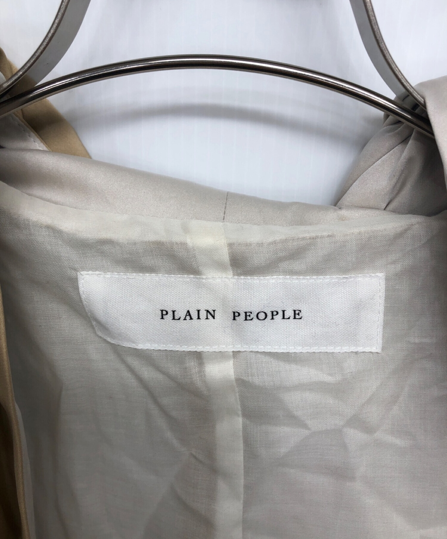 中古・古着通販】PLAIN PEOPLE (プレインピープル) トッパーコート