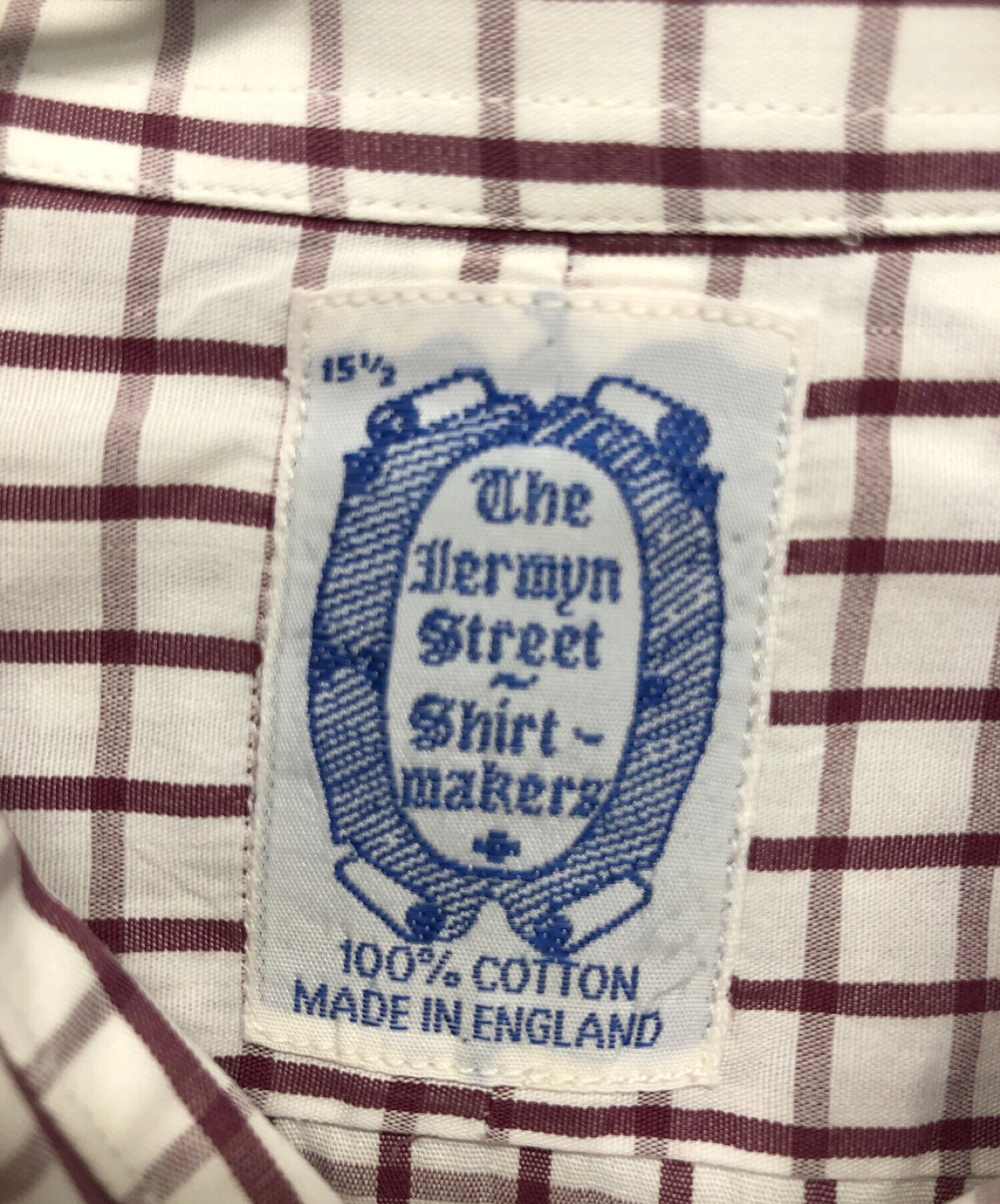 中古・古着通販】The Jermyn Street shirtmakers (ザ・ジャミンストリート・シャツメーカー) チェックシャツ ブラウン  サイズ:15｜ブランド・古着通販 トレファク公式【TREFAC FASHION】スマホサイト