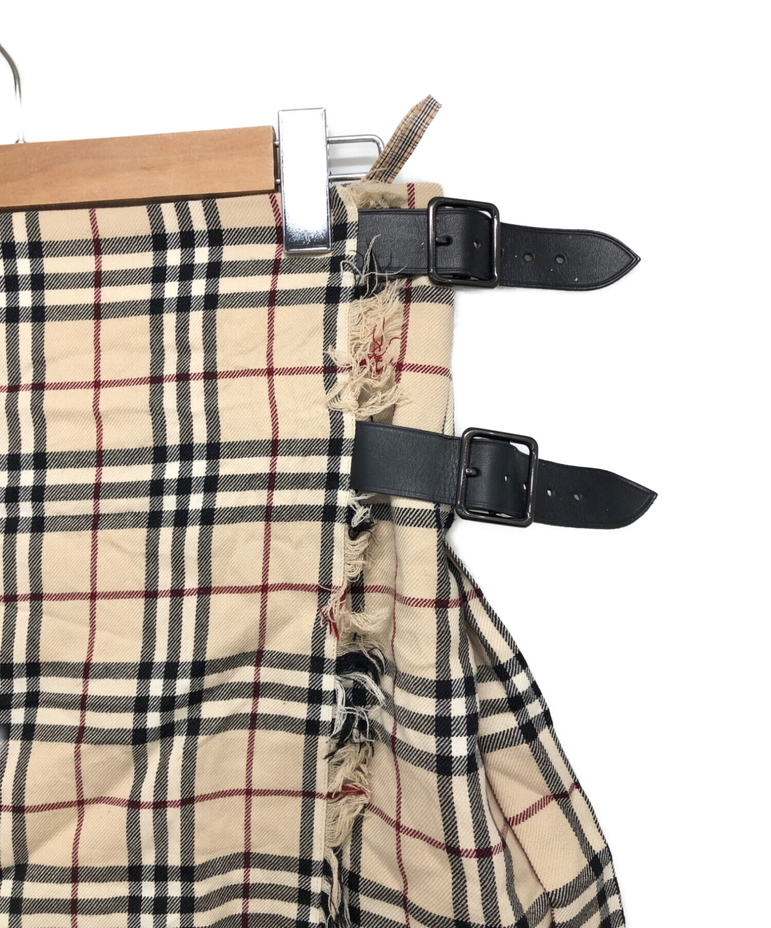 BURBERRY LONDON (バーバリー ロンドン) ノヴァチェックミニスカート ブラウン サイズ:36