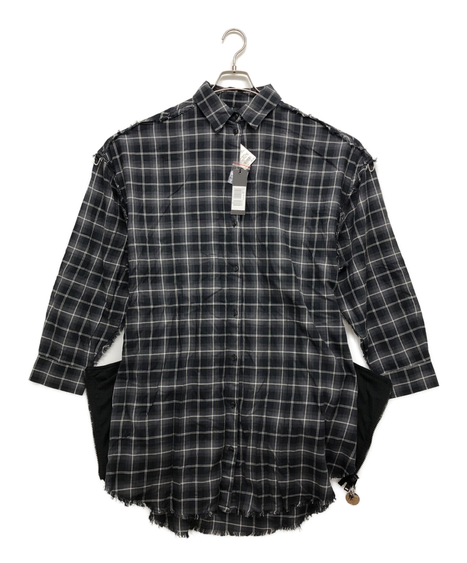 DIESEL (ディーゼル) コルセット付きシャツワンピース ブラック サイズ:M 未使用品