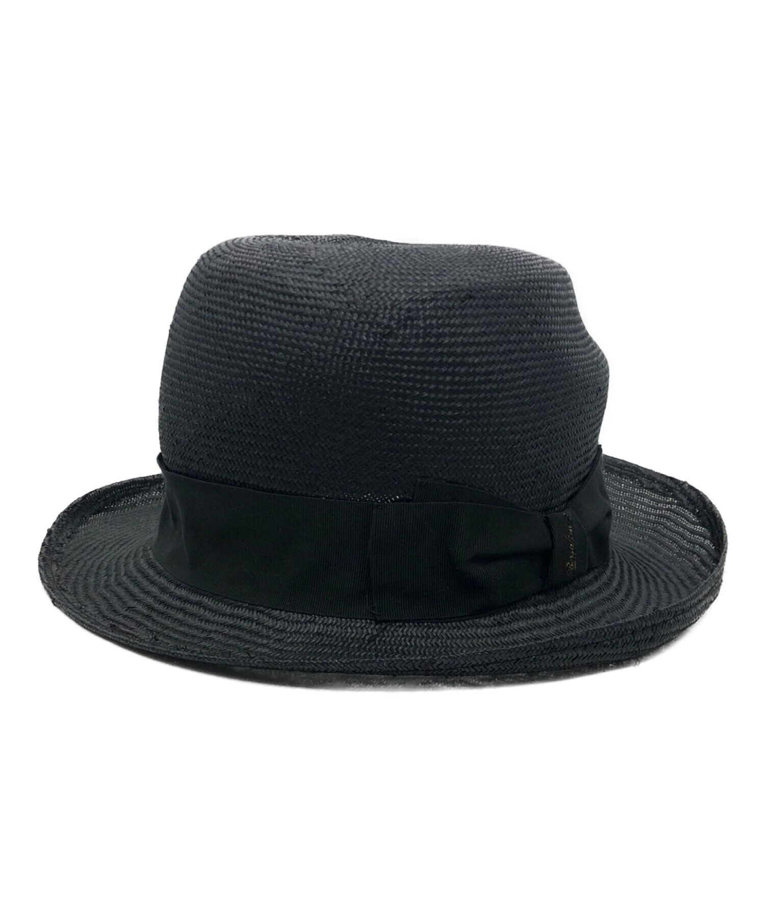 中古・古着通販】BORSALINO (ボルサリーノ) ストローハット ブラック