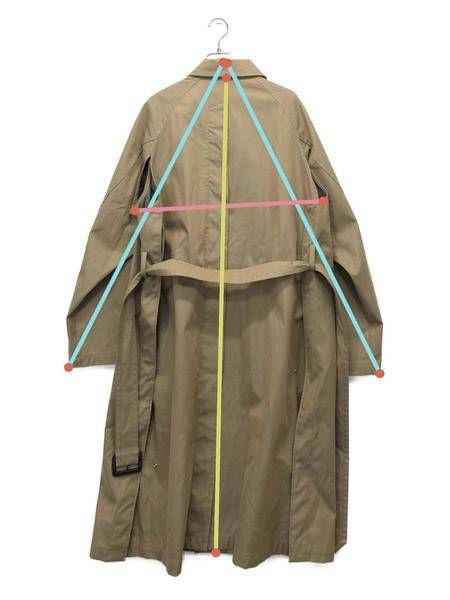 【中古・古着通販】YOKE (ヨーク) DOWNSIZING BAL COLLAR COAT ベージュ サイズ:M｜ブランド・古着通販  トレファク公式【TREFAC FASHION】スマホサイト