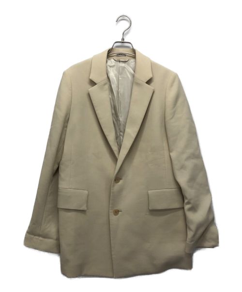 【中古・古着通販】AURALEE (オーラリー) TENSE WOOL DOUBLE CLOTH JACKET アイボリー  サイズ:1｜ブランド・古着通販 トレファク公式【TREFAC FASHION】スマホサイト