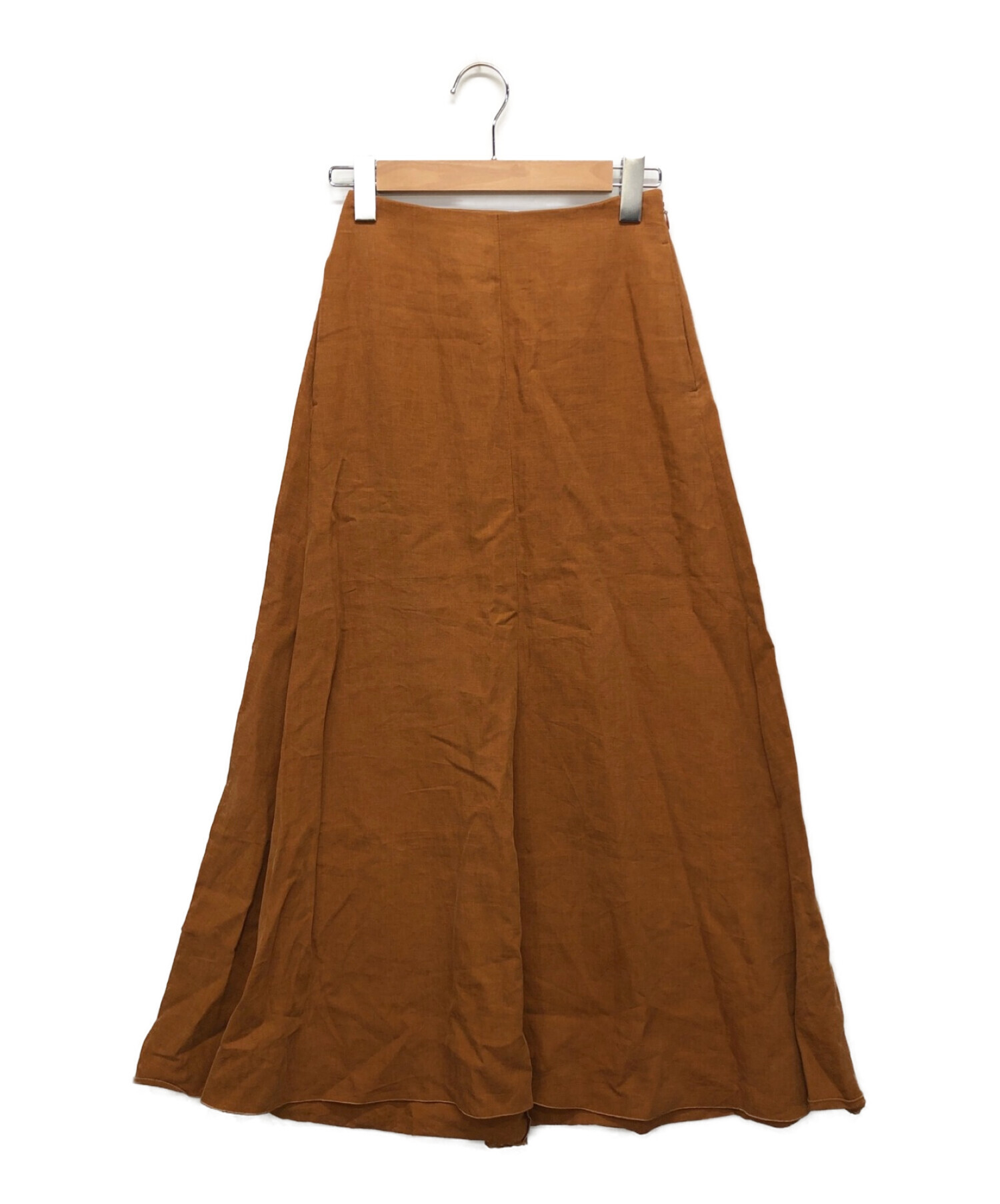 AURALEE (オーラリー) スカート ブラウン サイズ:1