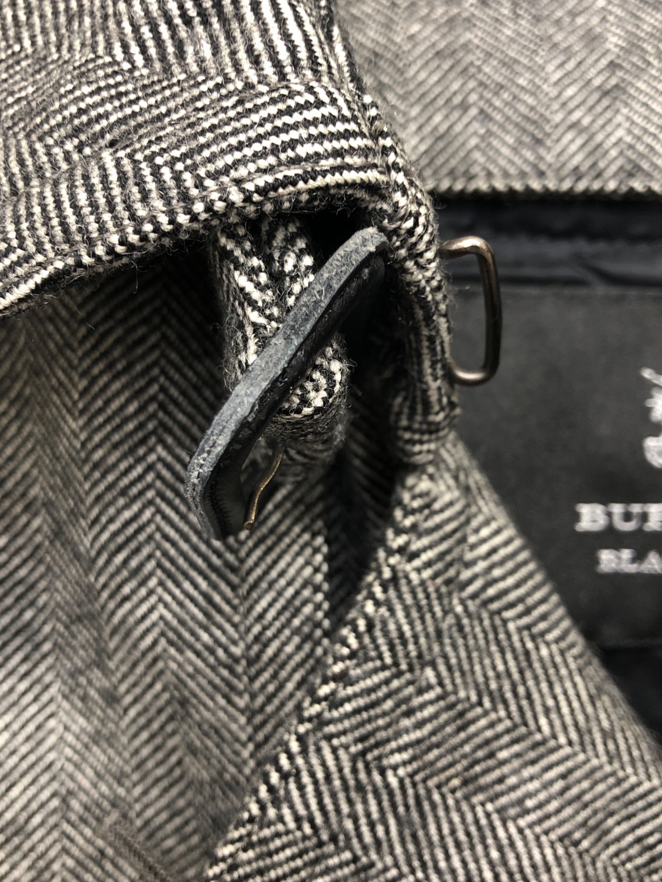 BURBERRY BLACK LABEL (バーバリーブラックレーベル) Pコート グレー サイズ:M