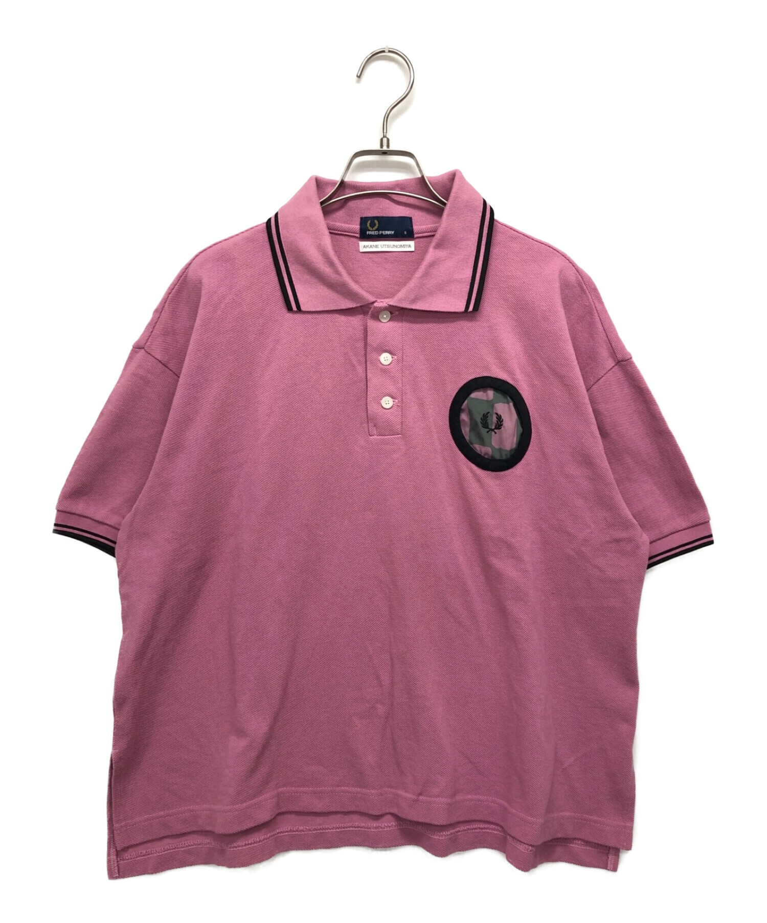 FRED PERRY (フレッドペリー) AKANE UTSUNOMIYA (アカネウツノミヤ) ポロシャツ ピンク サイズ:S