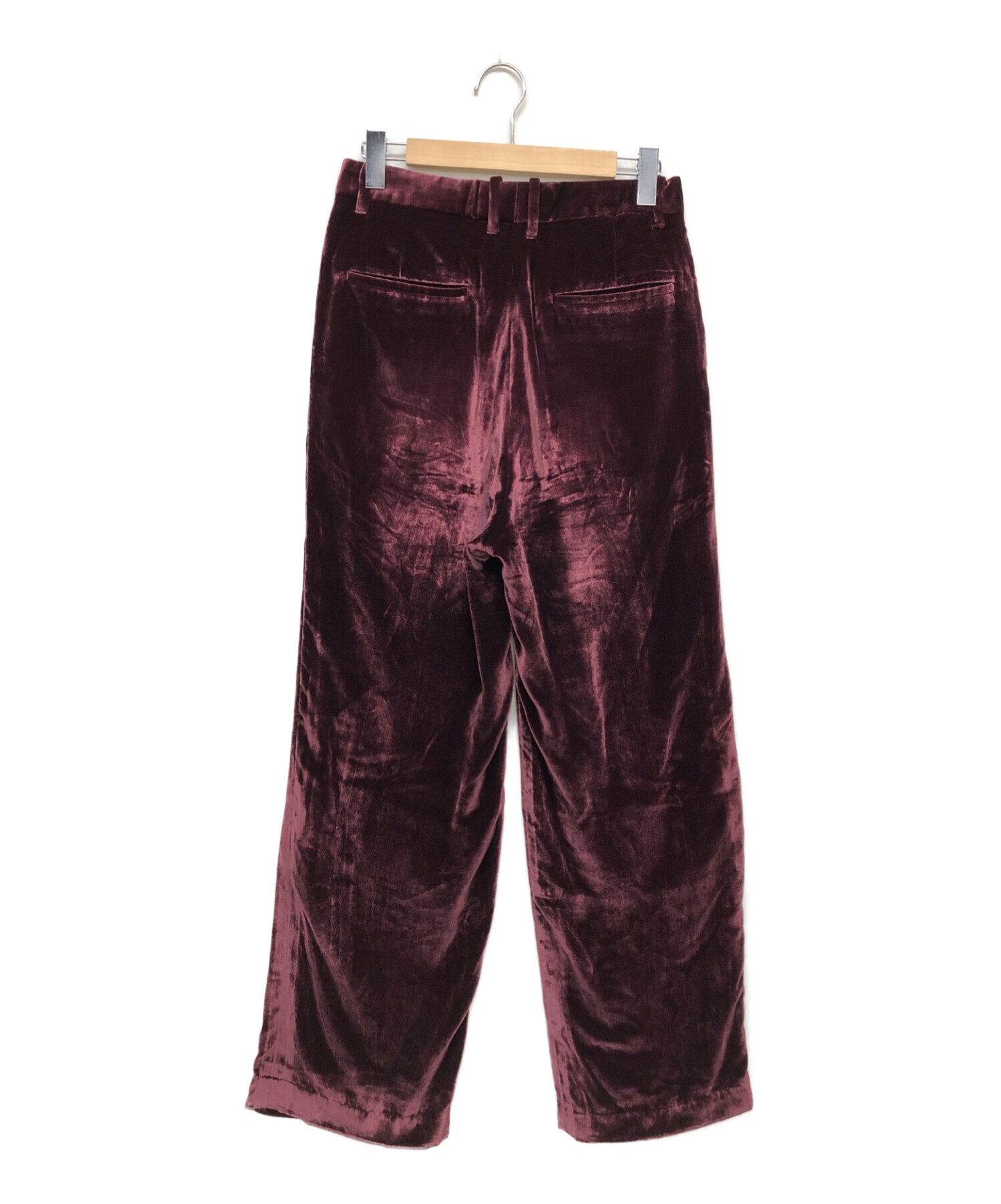 中古・古着通販】UNUSED (アンユーズド) VELVET SLACKS パープル