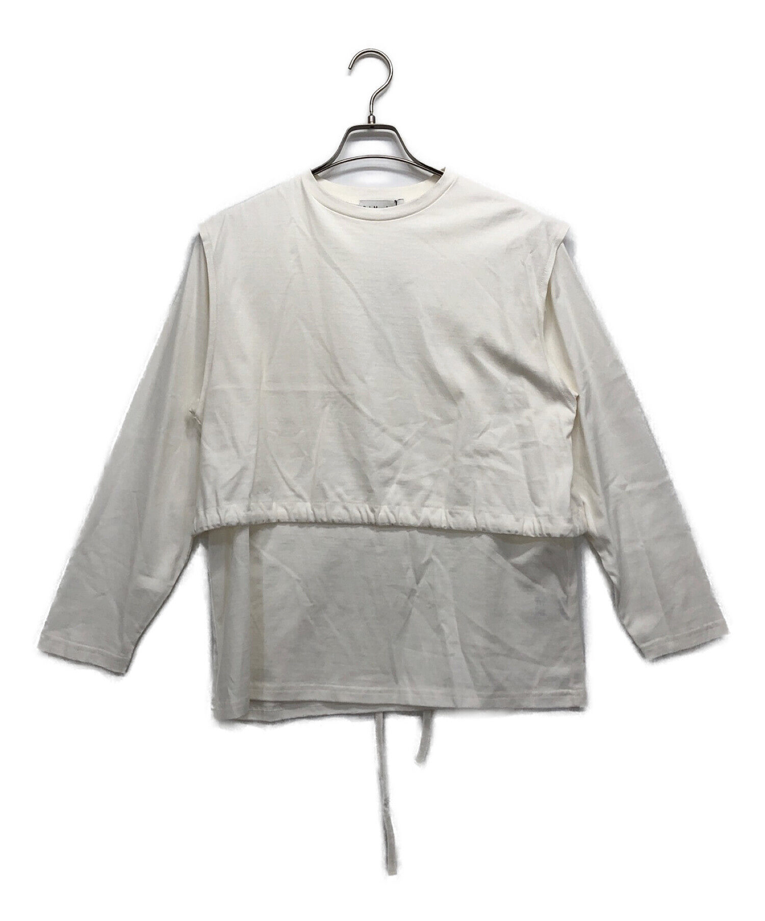 RIM.ARK (リムアーク) Vest layered cut tops L/KHA1 ホワイト サイズ:FREE