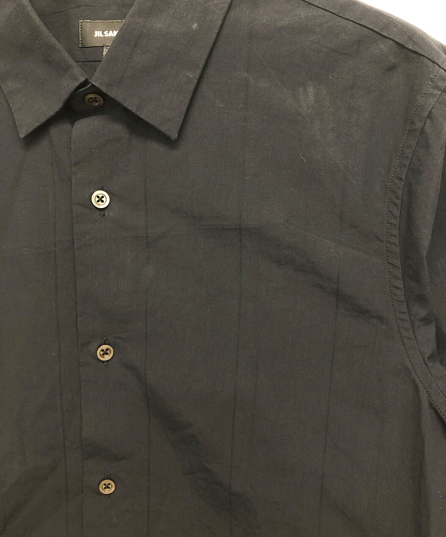 中古・古着通販】JIL SANDER (ジルサンダー) 長袖シャツ ブラック