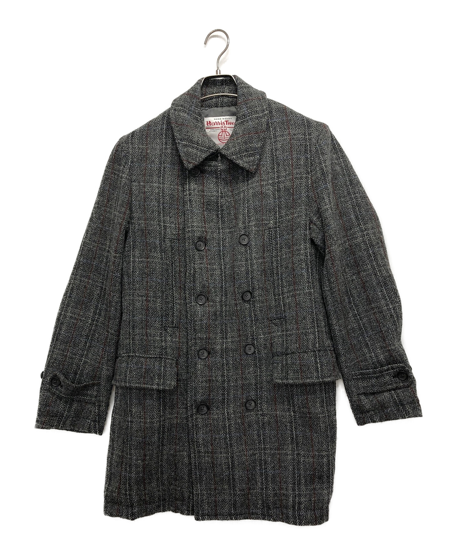 ROSSO (ロッソ) Harris Tweed (ハリスツイード) ツイードコート グレー サイズ:M