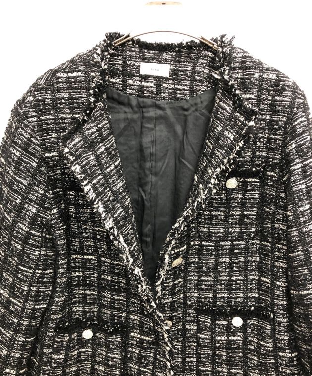 中古・古着通販】IENA (イエナ) Monotone Tweed ジャケット ブラック