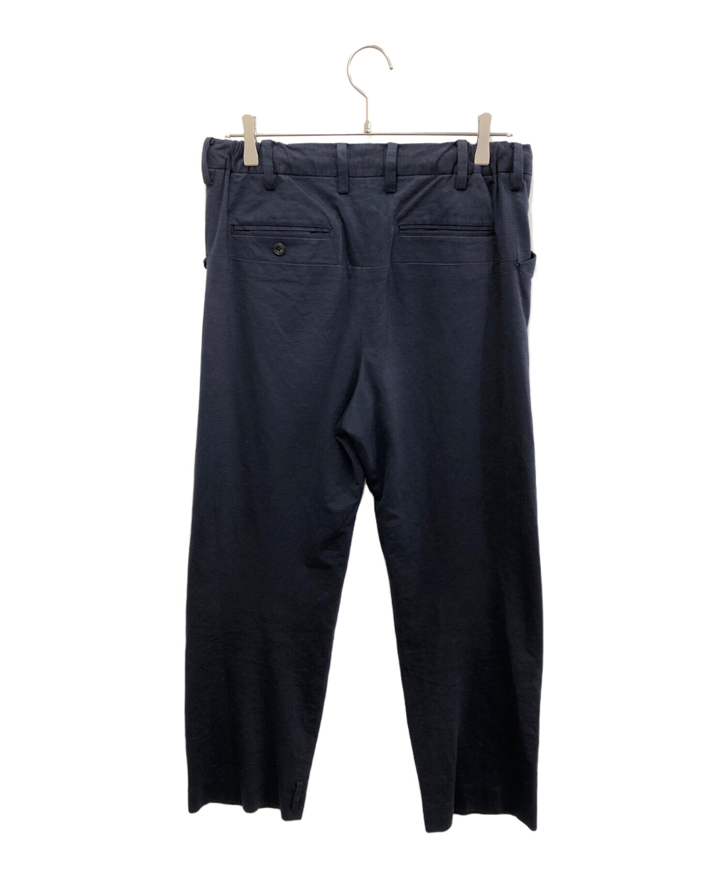 中古・古着通販】SUNSEA (サンシー) DRY COTTON STRAIGHT PANTS(ドライコットンストレートパンツ) ネイビー  サイズ:表記無し｜ブランド・古着通販 トレファク公式【TREFAC FASHION】スマホサイト