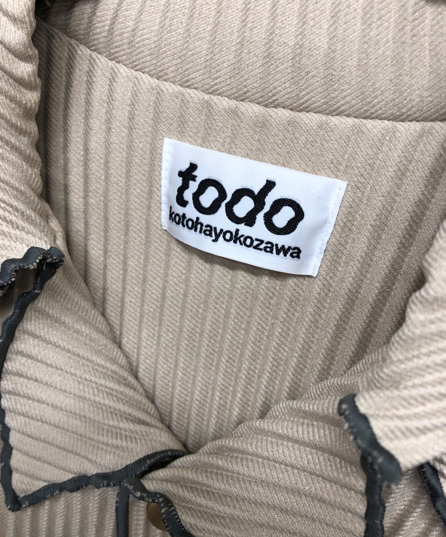 中古・古着通販】todo kotohayokozawa (トゥードゥー コトハヨコザワ