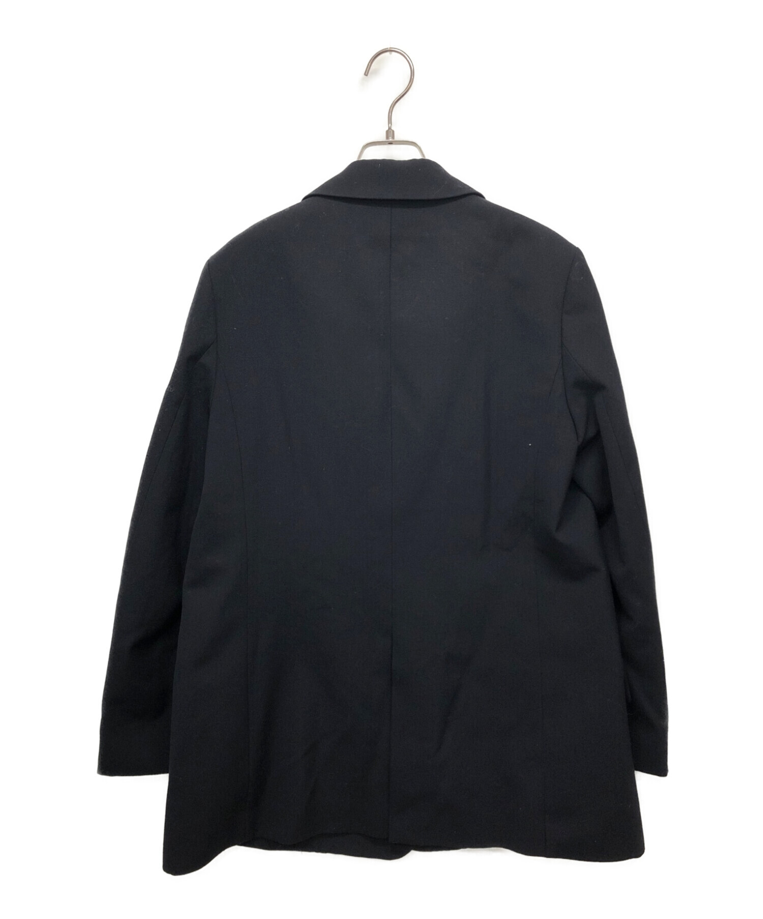 DES PRES (デ プレ) ハードウールオックスフォード ダブルブレストジャケット ブラック サイズ:F