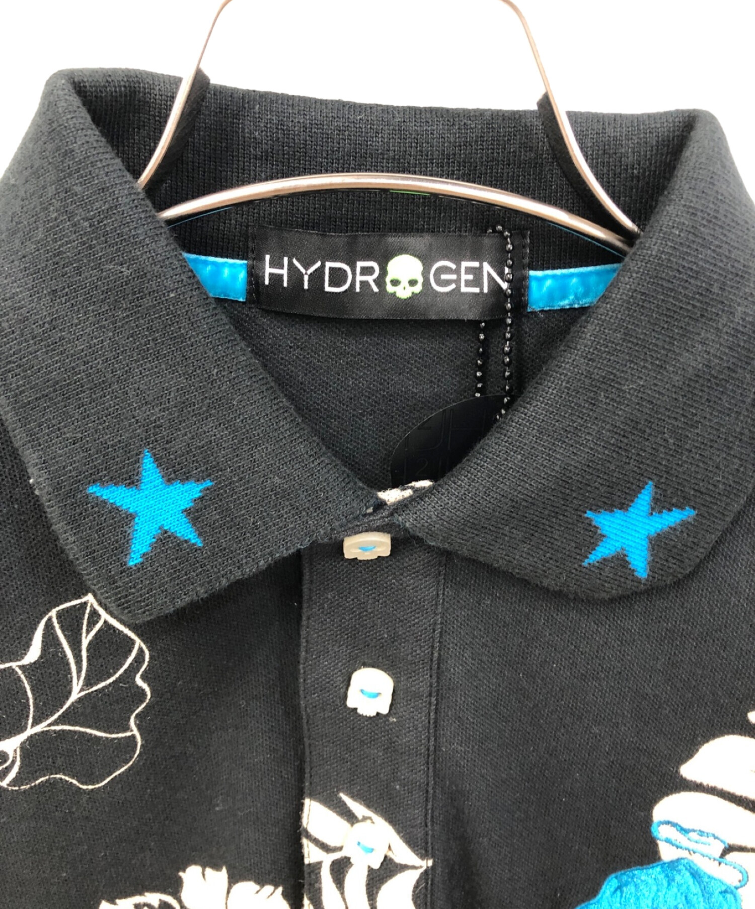 HYDROGEN (ハイドロゲン) ポロシャツ ブラック サイズ:S 未使用品