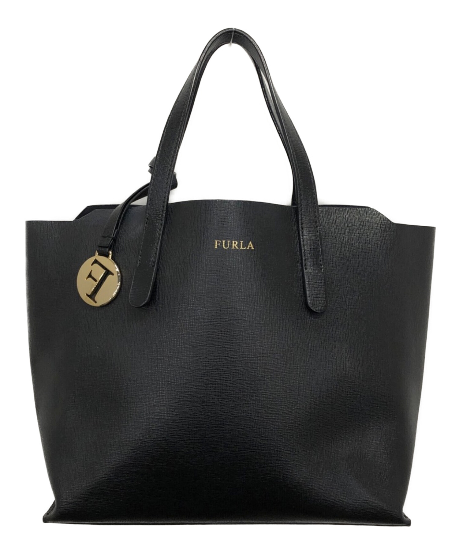 中古・古着通販】FURLA (フルラ) ハンドバッグ ブラック｜ブランド