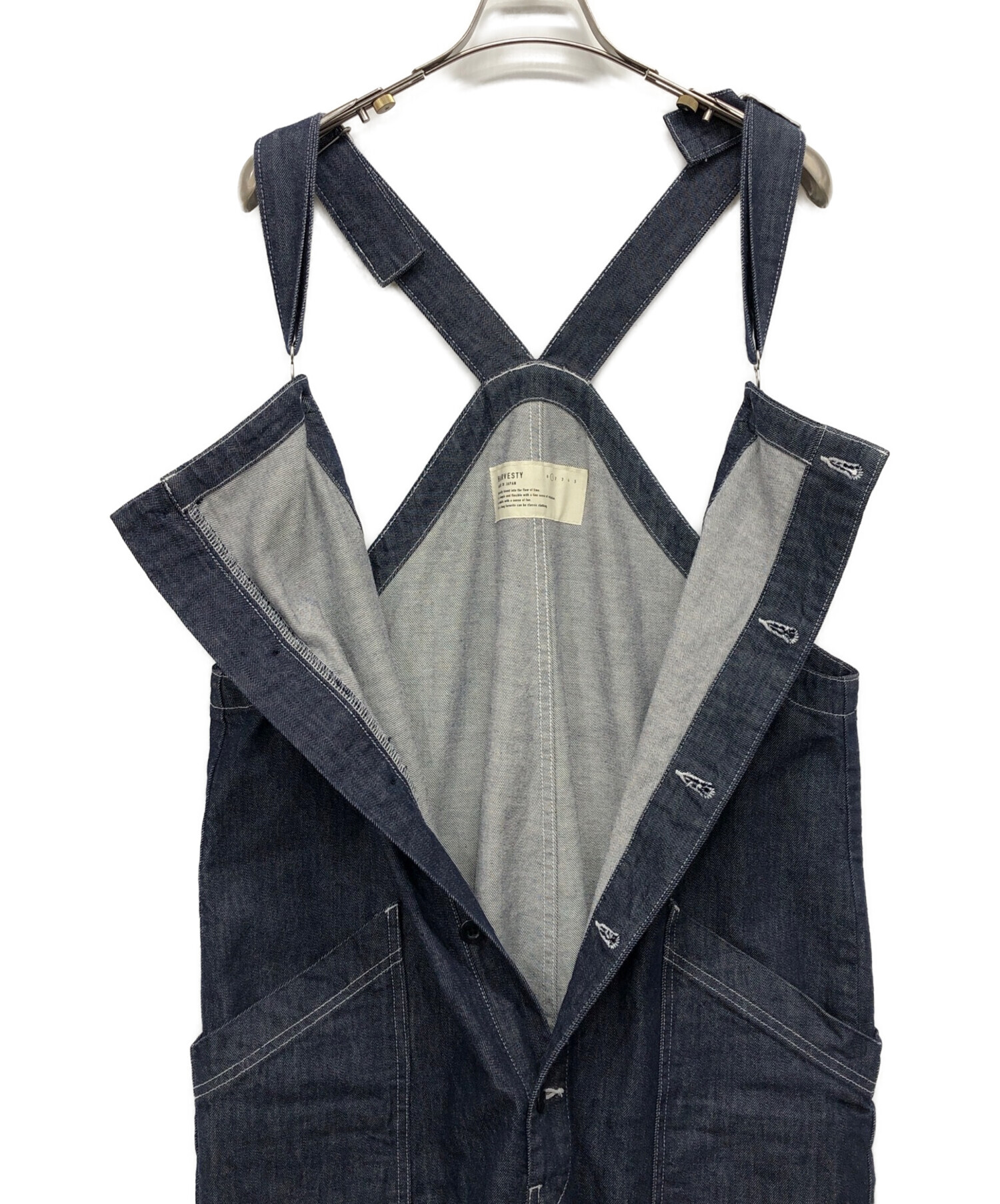 サロペット オーバーオール HARVESTY ハーベスティー DENIM CLOTH OVERALLS