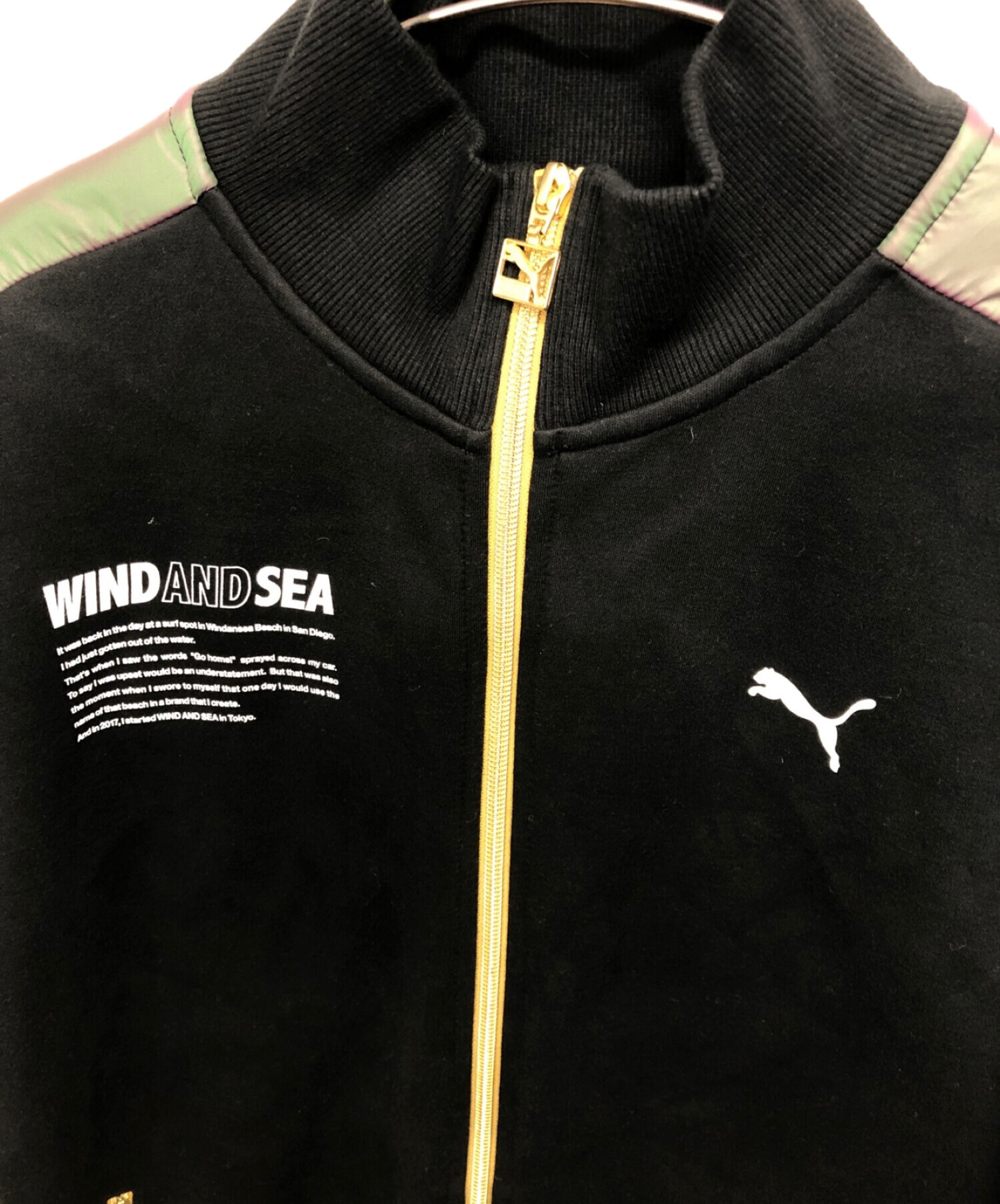 PUMA (プーマ) WIND AND SEA (ウィンダンシー) ジャケット ブラック サイズ:S