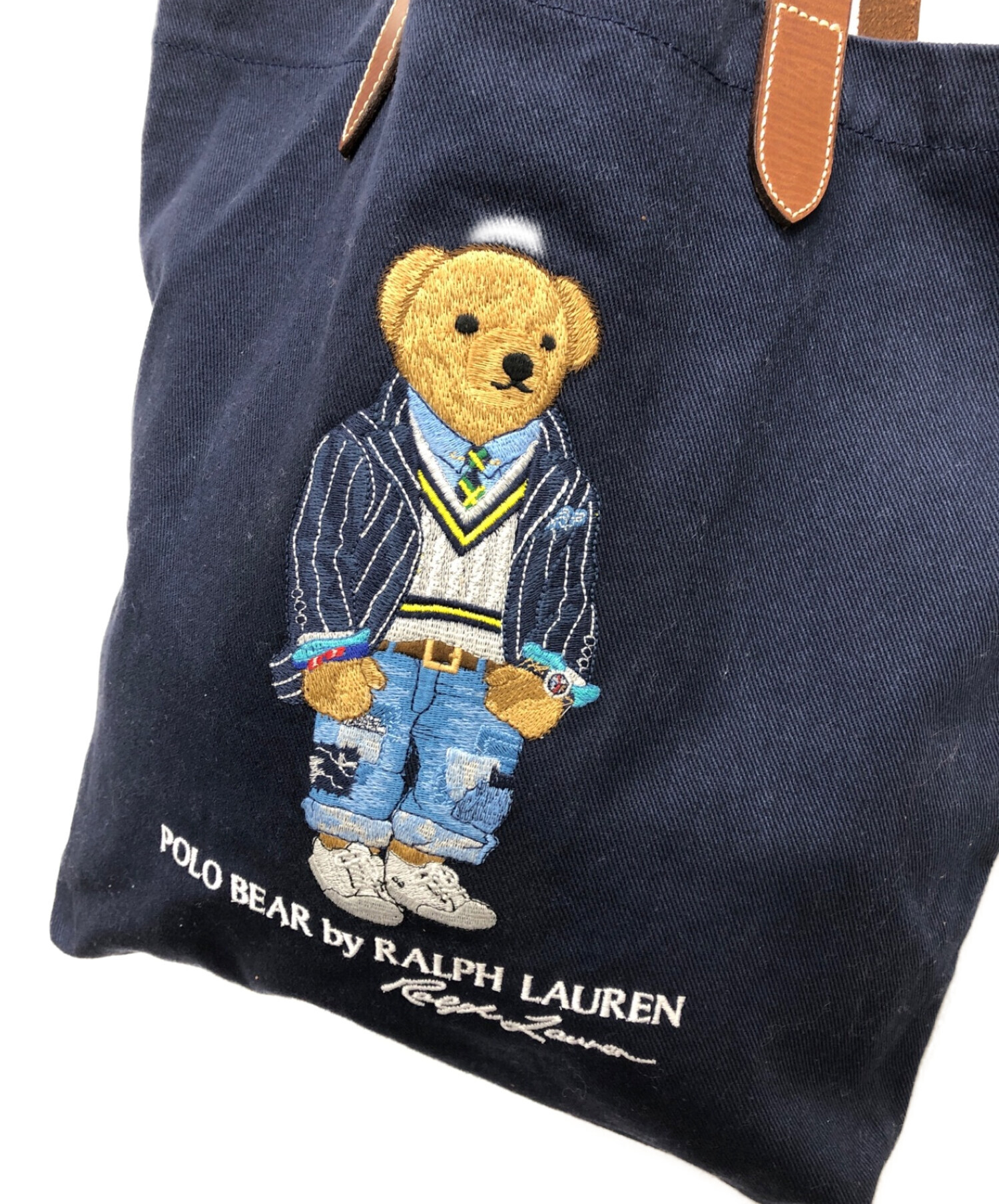 中古・古着通販】POLO RALPH LAUREN (ポロ・ラルフローレン) ポロベアトートバッグ ネイビー｜ブランド・古着通販  トレファク公式【TREFAC FASHION】スマホサイト